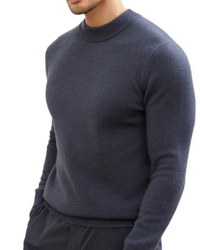 Montivre | Cashmere Wool High Crewneck