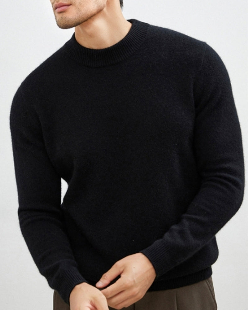 Montivre | Cashmere Wool High Crewneck