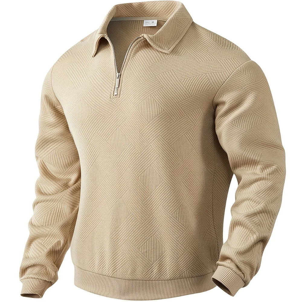 Montivre | Textured Zip-sweater