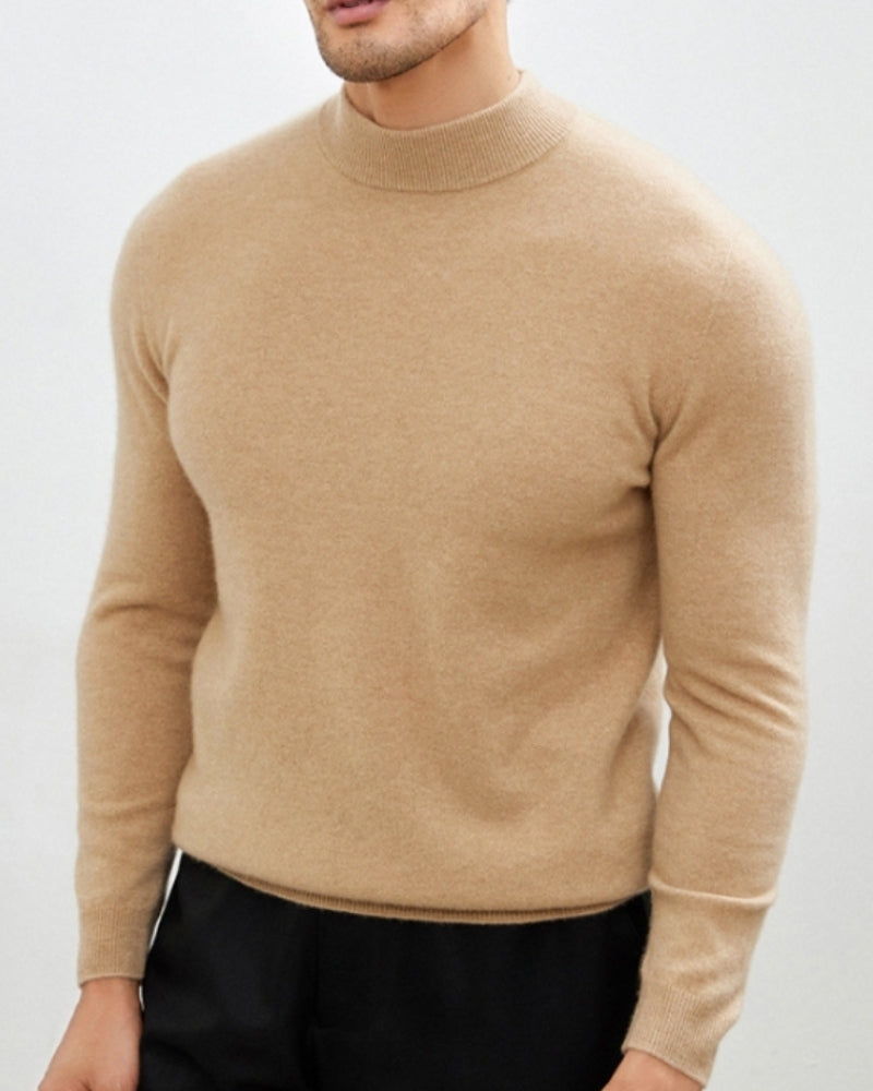 Montivre | Cashmere Wool High Crewneck