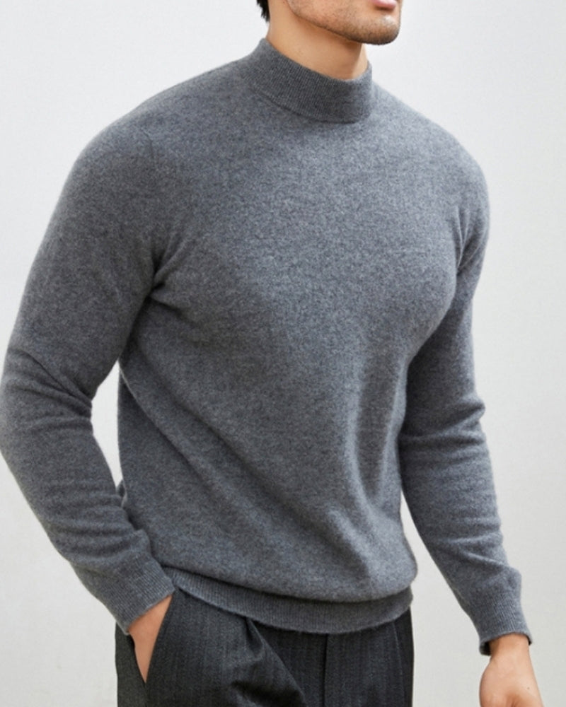 Montivre | Cashmere Wool High Crewneck