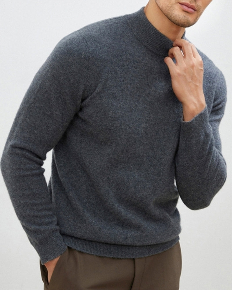 Montivre | Cashmere Wool High Crewneck