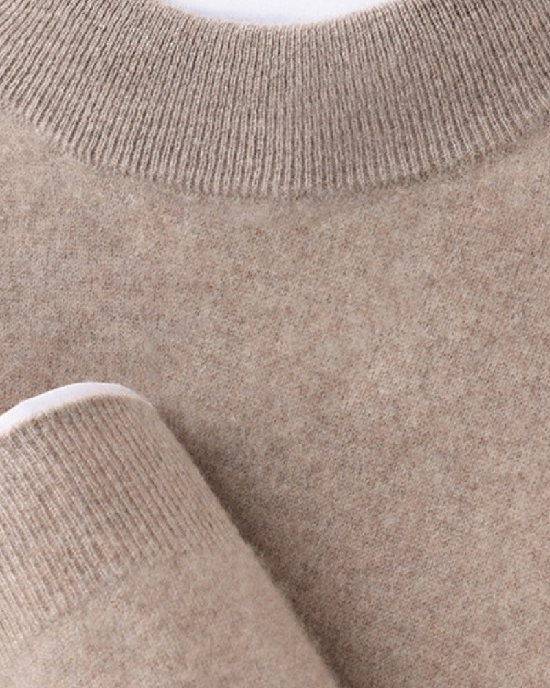 Montivre | Cashmere Wool High Crewneck