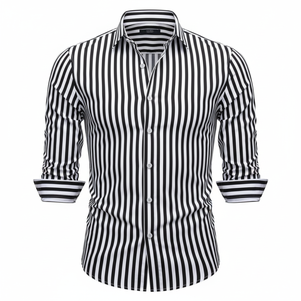 Montivre | Slim Fit Striped Shirt