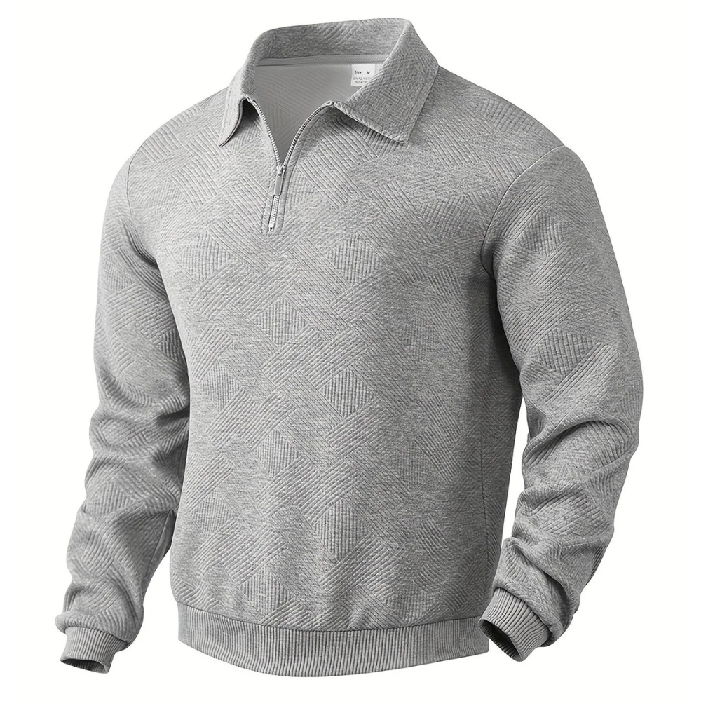 Montivre | Textured Zip-sweater